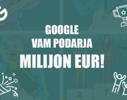 naslovnica google vam podarja milijon eur