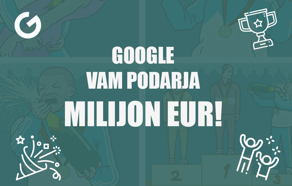 naslovnica google vam podarja milijon eur