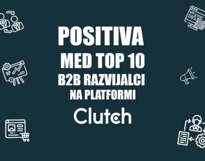 Positiva med top 10 B2B razvijalci na platformi Clutch