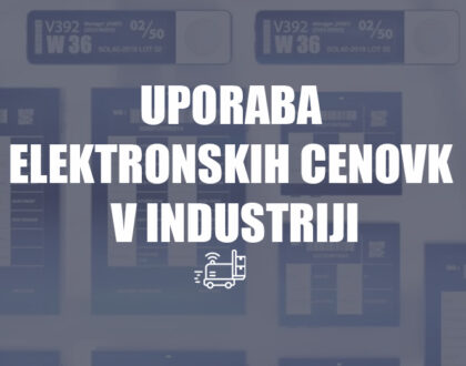 Uporaba elektronskih cenovk v industriji