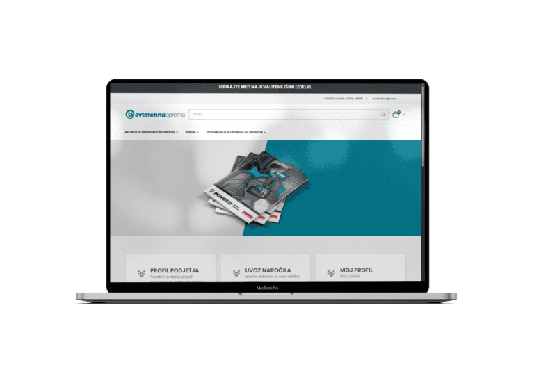 Avtotehna Oprema referenca b2b shop positiva rešitve
