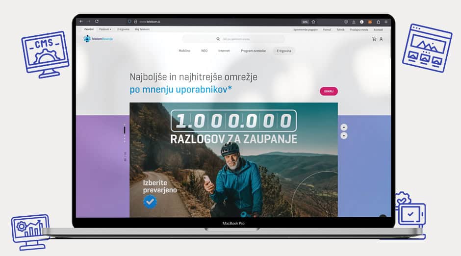 Telekom Slovenij Umbraco Positiva referenca