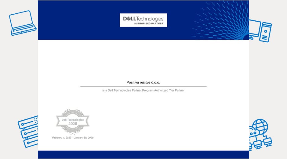 dell certifikat positva rešitve d.o.o.