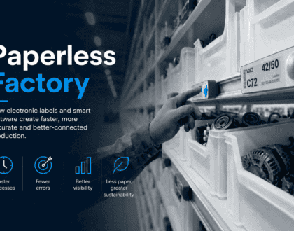Paperless Factory When Paper Is Replaced by E-Labels, Data and Smart Software
