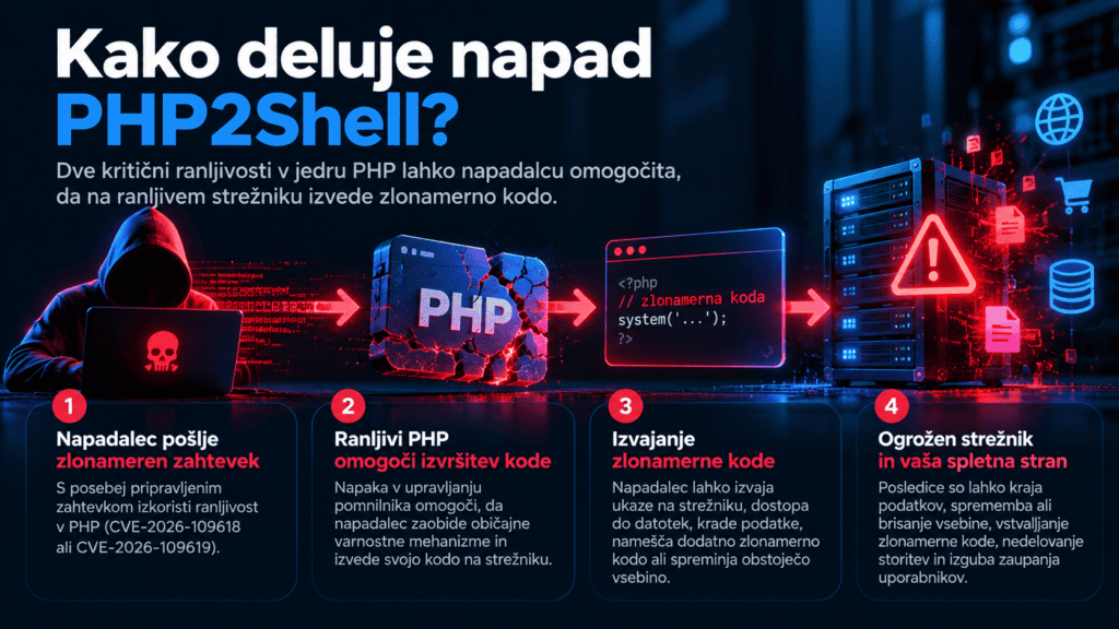 Kako deluje napad PHP2Shell_
